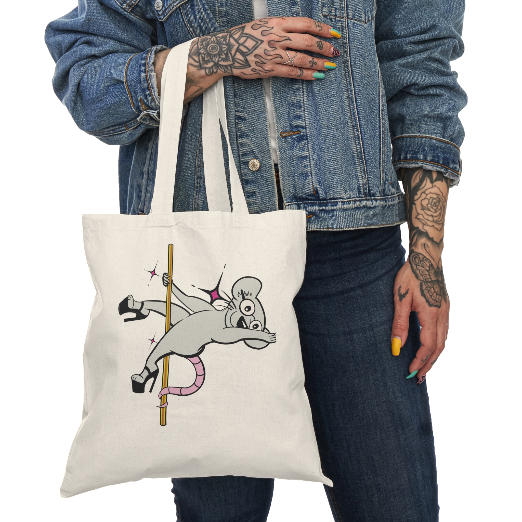 Myles Pole Dancing Rat Tote Bag - Image 3